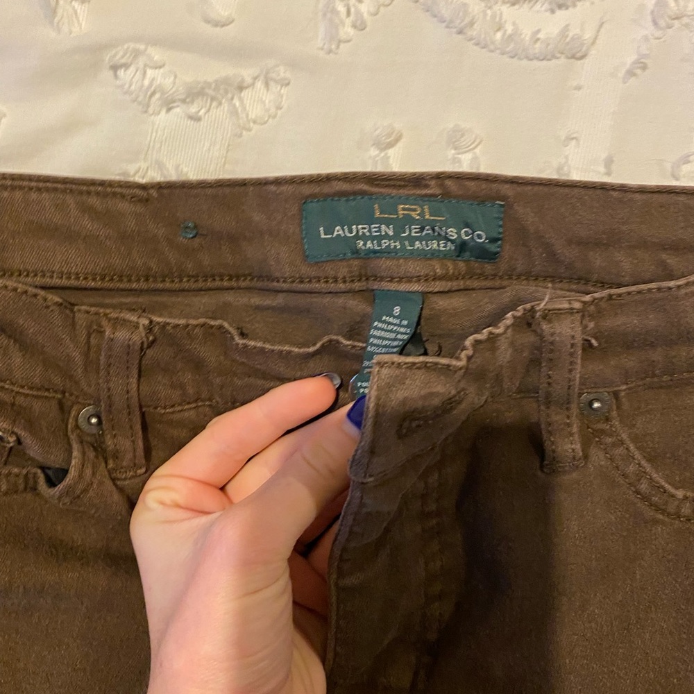 Ralph lauren brown pants size 8